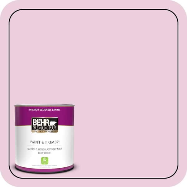 BEHR PREMIUM PLUS 1 qt. #M130-2 Creamy Freesia Eggshell Enamel Low Odor Interior Paint & Primer