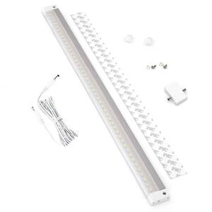20 in. LED 6000K White Under Cabinet Light No Sensor (No Power Supply Included)