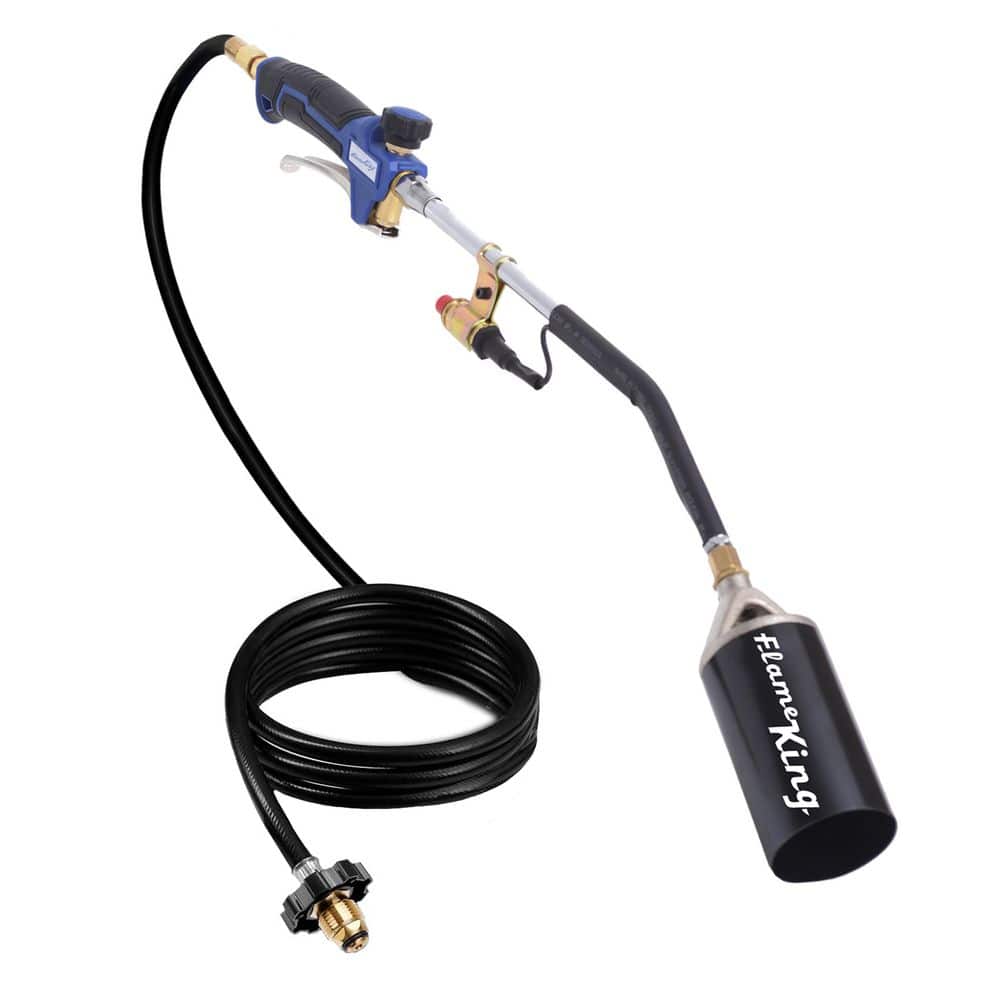 Flame King 340,000 BTU Propane Torch Self Igniting with Turbo Blast Trigger and Flow Valve YSN340K