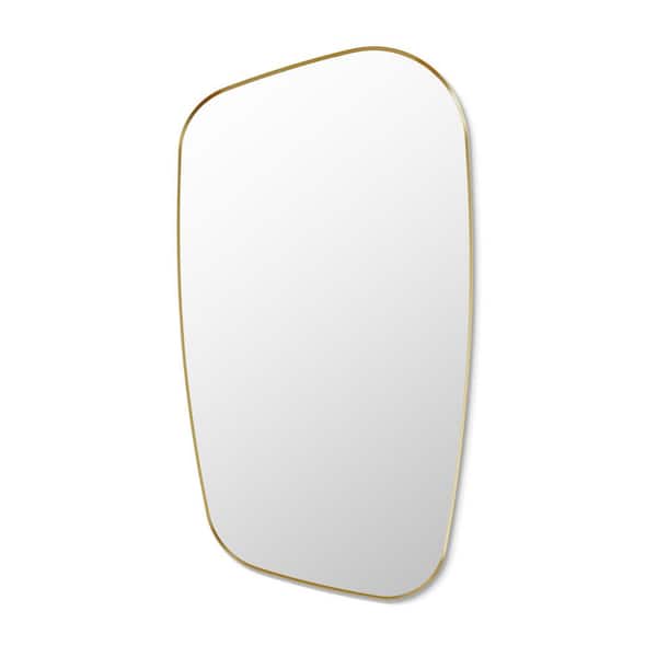 Blinc 26 in.W x 48 in. H Novelty Aluminum Framed Wall Mounted Bathroom Vanity Mirror in Brushed Gold
