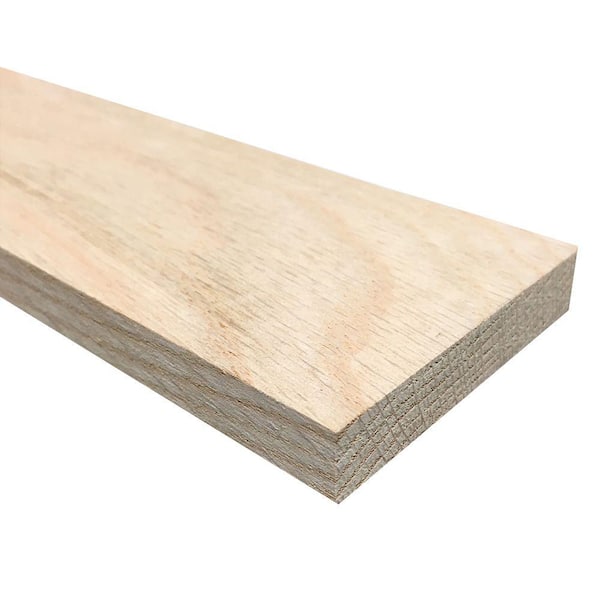 Weaber 1/2 in. x 3 in. x 3 ft. Hobby Board Kiln Dried S4S Oak Board (20 ...