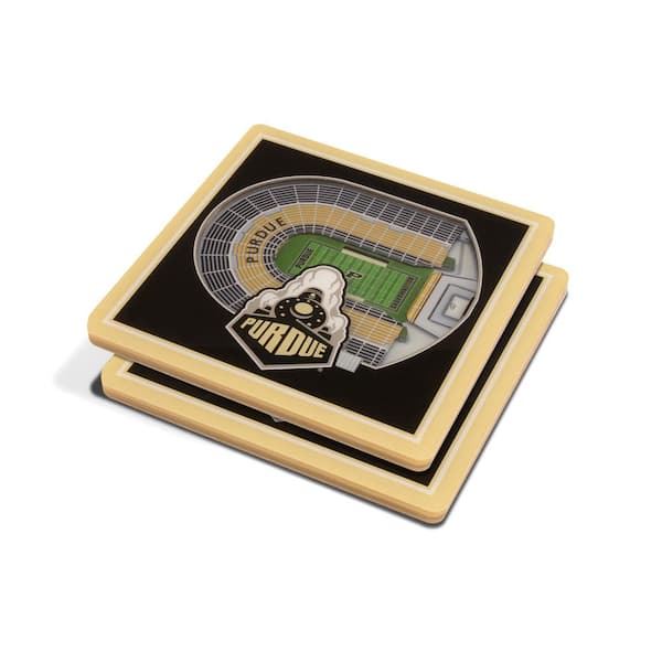 YouTheFan NCAA Purdue Boilermakers 3D StadiumViews Coasters