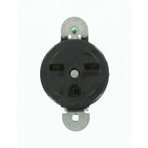 15 Amp 250 Volt NEMA 6-15R Single Outlet/Receptacle, Black (1-Pack) 05658-SS