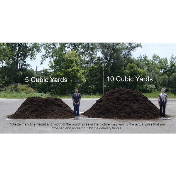 Image of 2 yards of black mulch