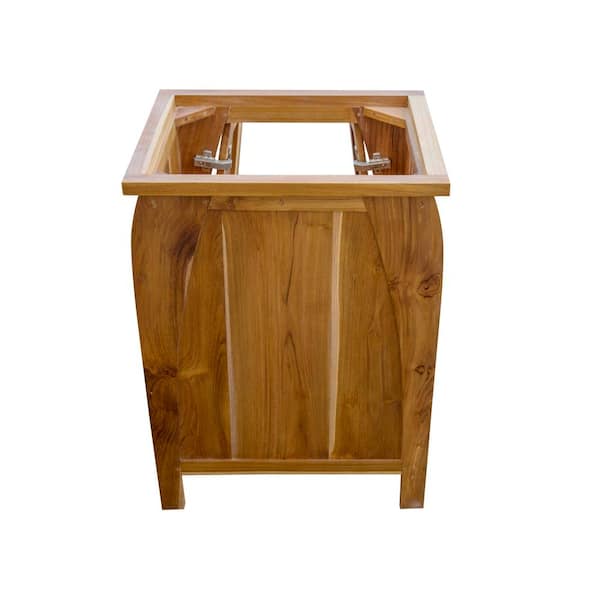 EcoDecors Significado 36 in. L Teak Vanity Cabinet Only in Natural