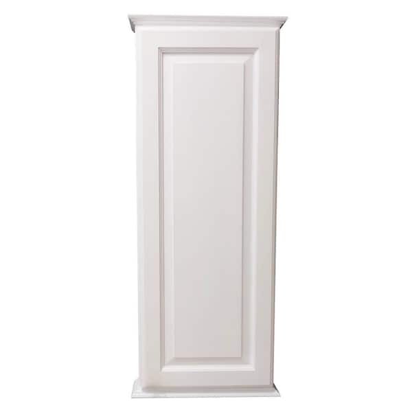 Aventura 15.5 in. W x 31.5 in. H x 6.25 D White Enamel Surface Mount Wall Cabinet