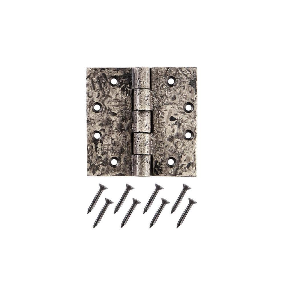 5 in. Old World Pewter Cast Iron Butt Hinge