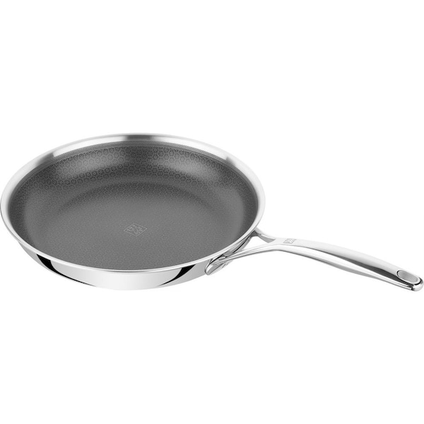 Peak 12 in Stainless Steel Ceramic Nonstick Dual Performance Frying Pan