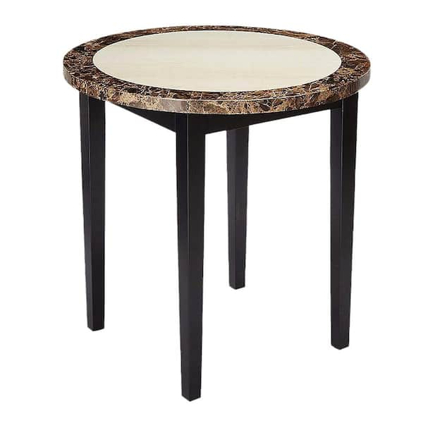 Atlas IV 40 in. Round Counter Height Table in Black Finish