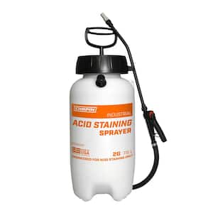 2 Gal. Poly Industrial Acid Staining Sprayer with Adjustable Poly Nozzle