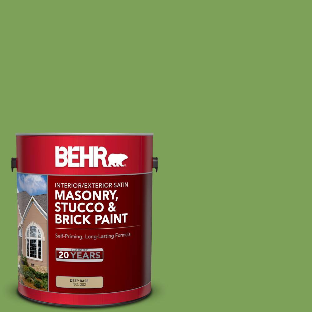 1 gal. #P380-6 Springview Green Satin Interior/Exterior Masonry, Stucco and Brick Paint price history on PriceWatchPro