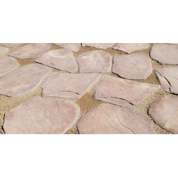 Earth Irregular Concrete Stepping Stone Pathway Pack (32-Piece)