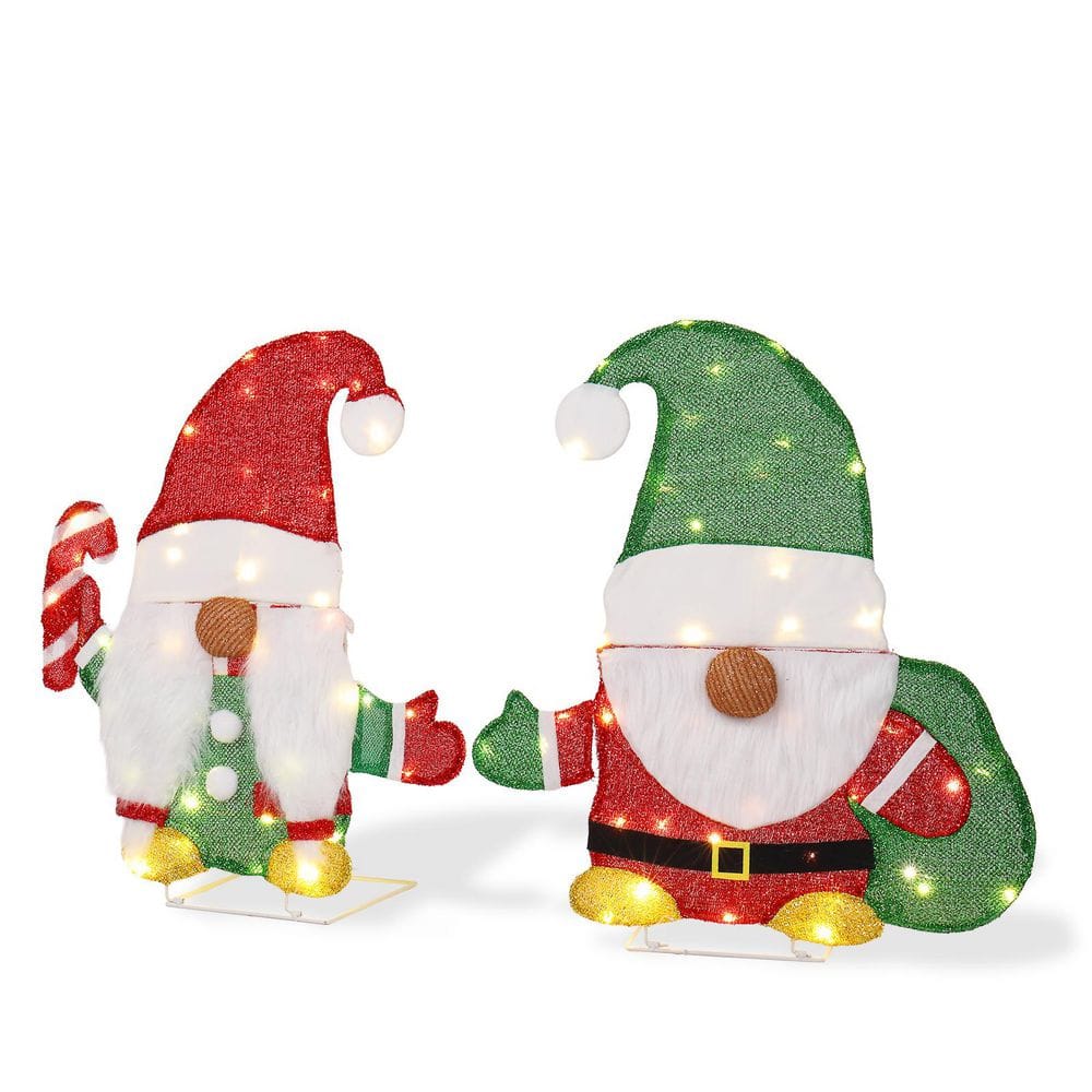 2PCS 24 in. Pre-lit Elf 2D Christmas Decoration price history on PriceWatchPro