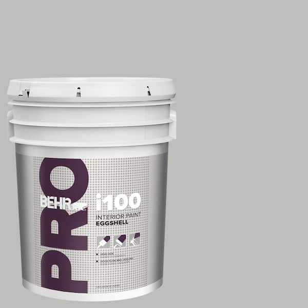 BEHR PRO 5 gal. #PPU24-17 Hailstorm Gray Eggshell Interior Paint