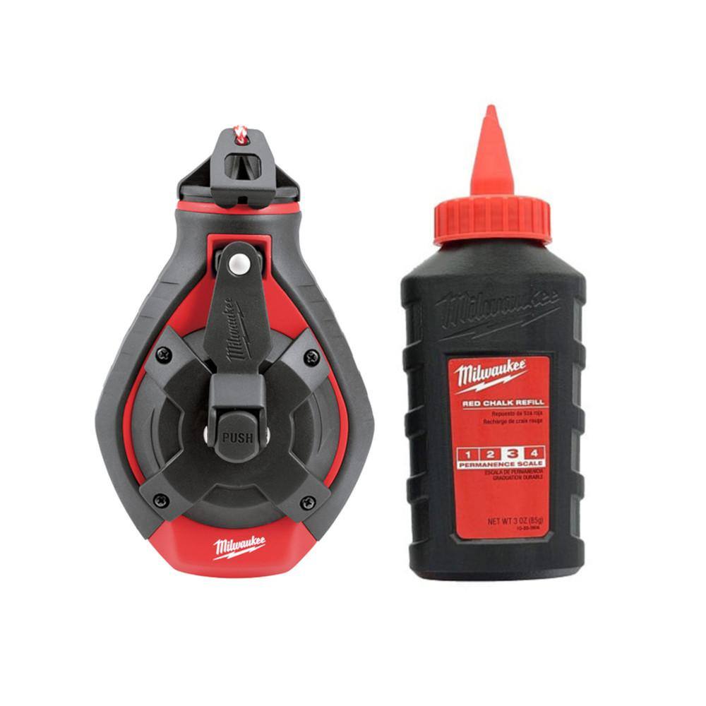 thumbnail image 2 of Milwaukee 48-22-3910 100 Ft Extra Bold Large Capacity Chalk Reel – New 2 of 2