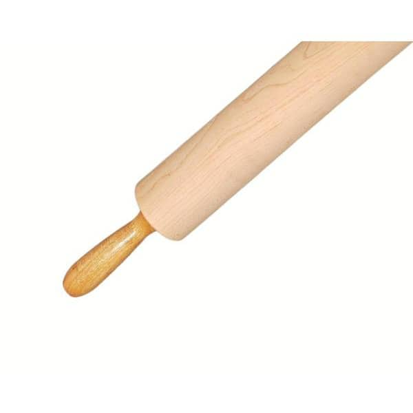 Classic Wood Rolling Pin - 18 Inch Wood Rolling Pin With Handles Solid  Wooden Roller Pin Baking Professional Dough Roller for Hom