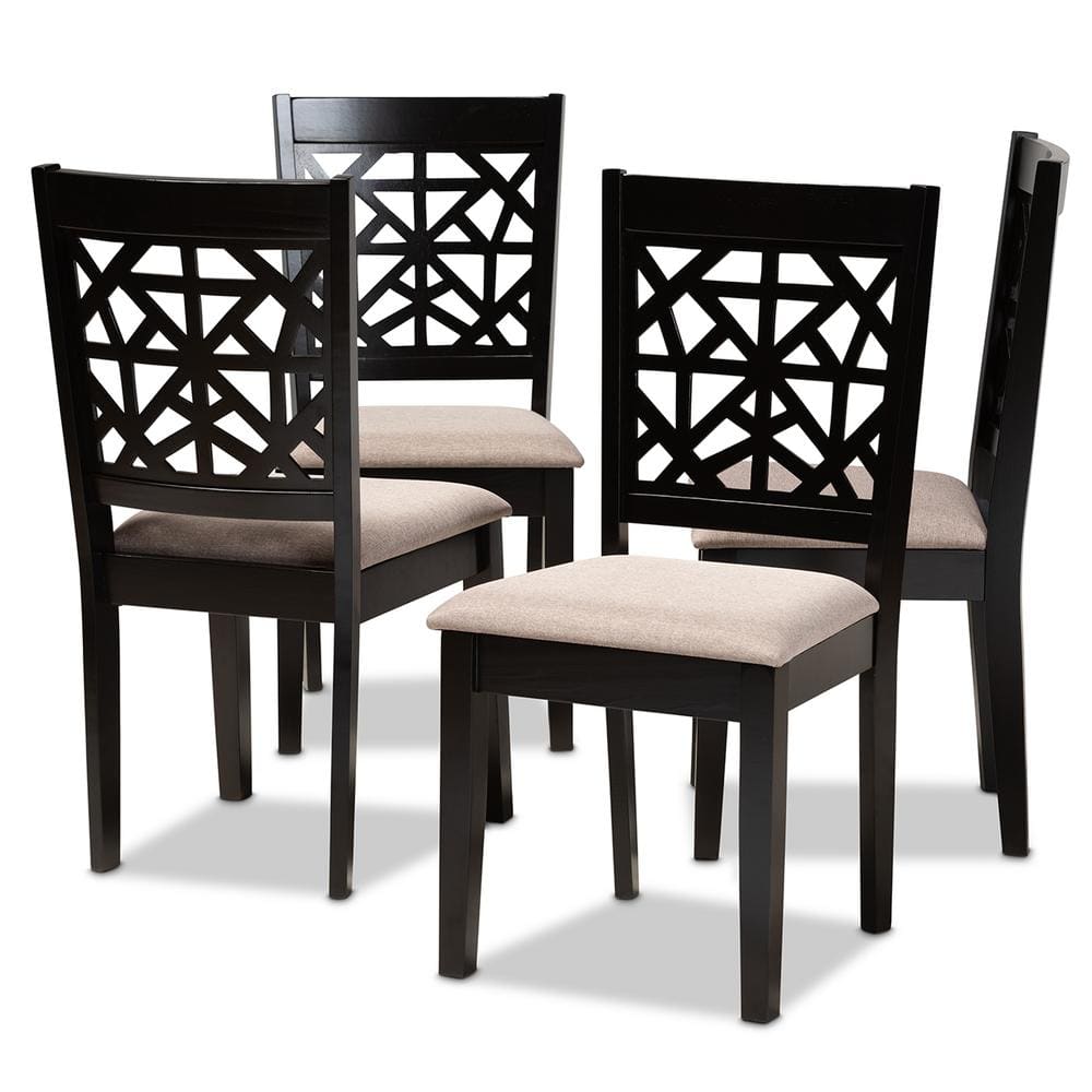 特別価格Baxton Studio Set of 2 162-10523-AMZ Dining Chairs, Sand