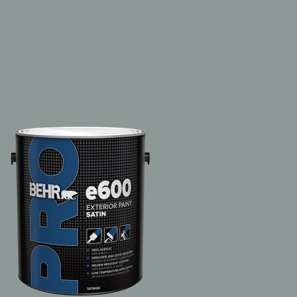 1 gal. #ECC-61-3 Evening Fog Satin Exterior Paint