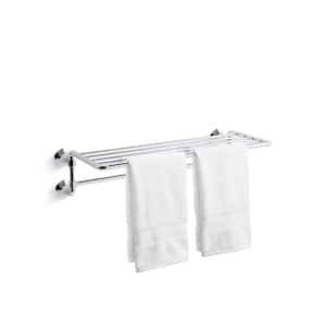 Occasion 24 in. Hotelier Towel Bar in Polished Chrome