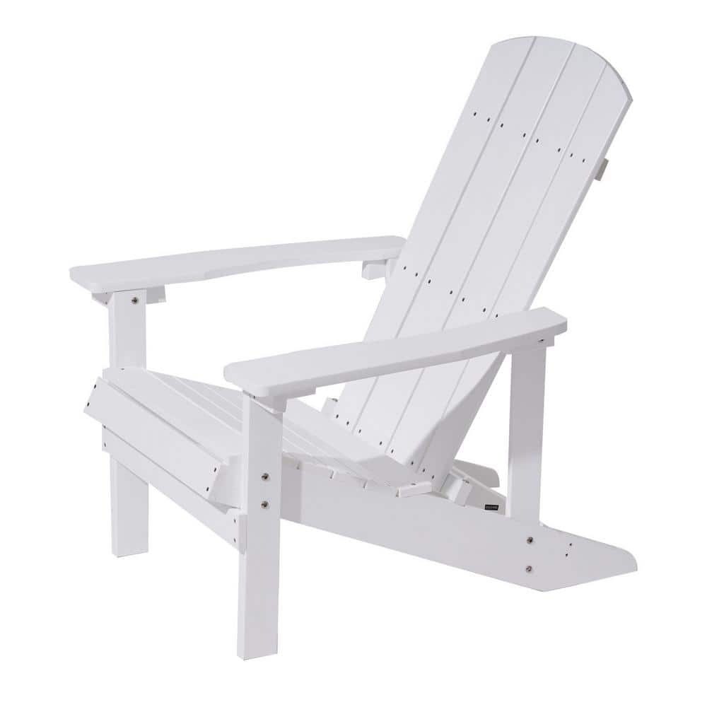 1 Set All-Weather Adirondack Chair in White