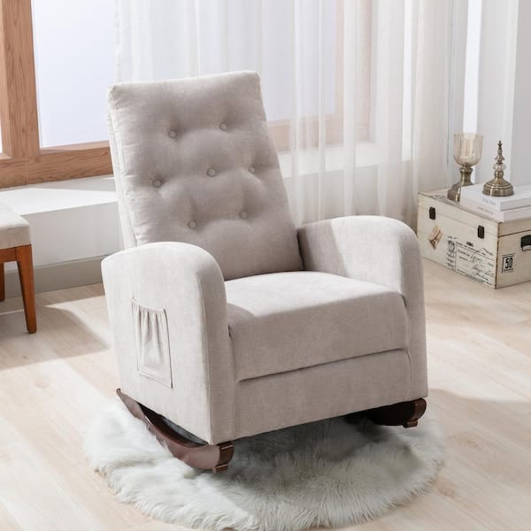 tan nursery chair