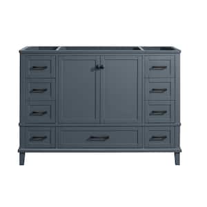 Merryfield 48 in. W x 21.5 in. D x 34 in. H Bath Vanity Cabinet without Top in Dark Blue-Gray