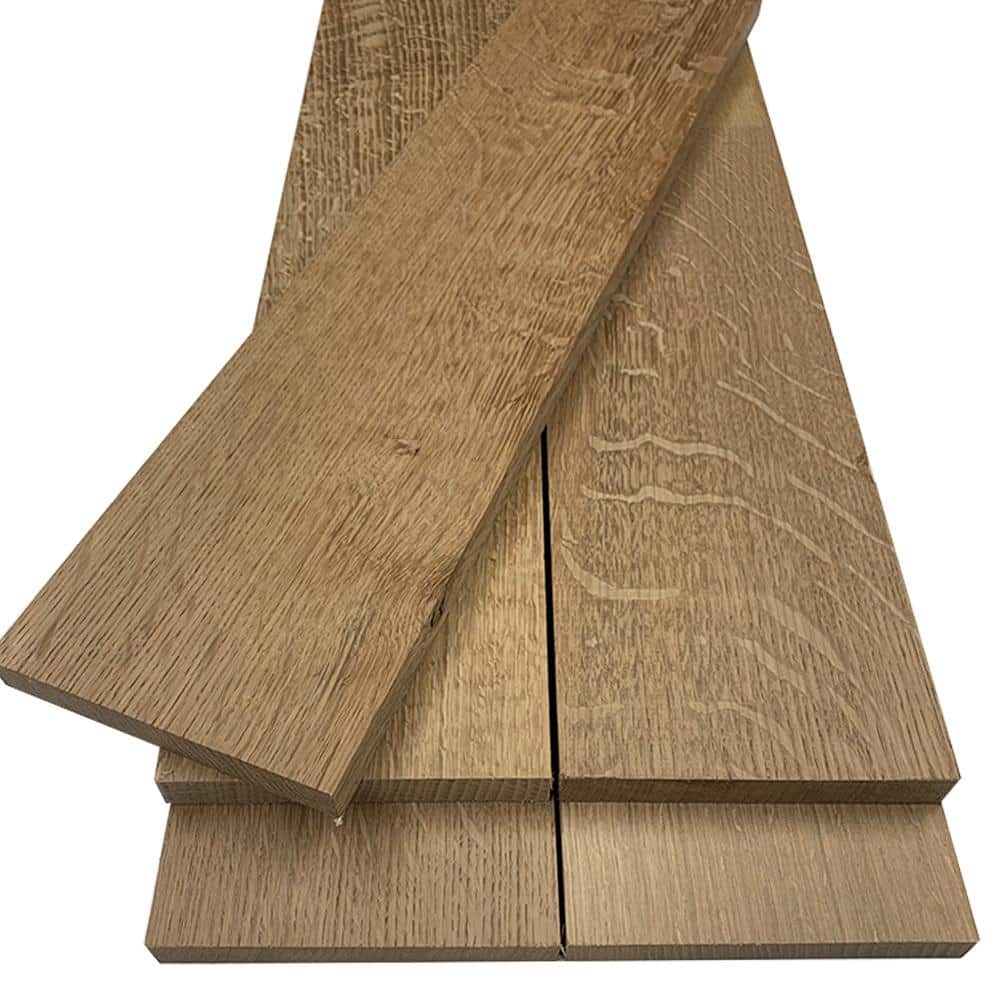 1 in. x 8 in. x 2 ft. Rift/Quartered Sawn White Oak S4S Hardwood Board (5-Pack) price history on PriceWatchPro