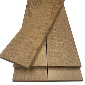 1 in. x 8 in. x 2 ft. Rift/Quartered Sawn White Oak S4S Hardwood Board (5-Pack)