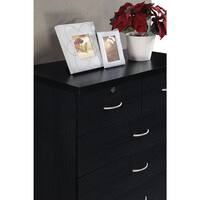7-Drawer Black Chest