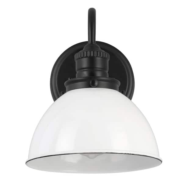Design House Savannah Farmhouse 8 in. Matte Black Indoor Design House Savannah Farmhouse 8 in. Matte Black Indoor