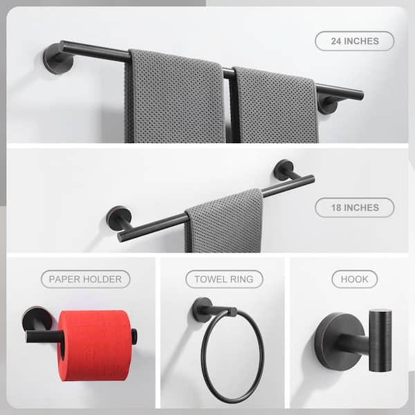 Bathroom Towel Holder Self Adhesive Towel Rack Toilet Towel Bar Hanger Wall  Hook