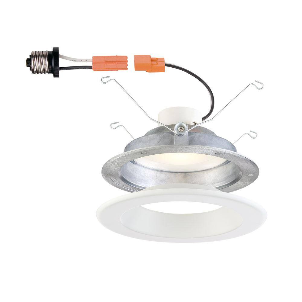 EnviroLite 6'' White Aluminum LED Recessed Lighting Kit, Energy Star Certified
