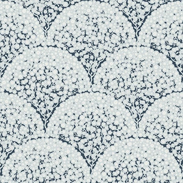 NuWallpaper 216 in. x 20.5 in. Blue Rowan Peel and Stick Wallpaper