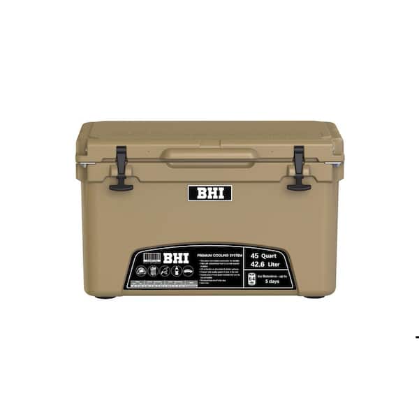 45 qt. (42.6 Liter, up to 64 Cans) Roto-Molded Insulated Chester Cooler Box, up to 5 Days for Ice Retention