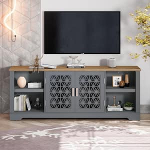 70 in. Gray Tv Stand for Tvs up to 75 in.