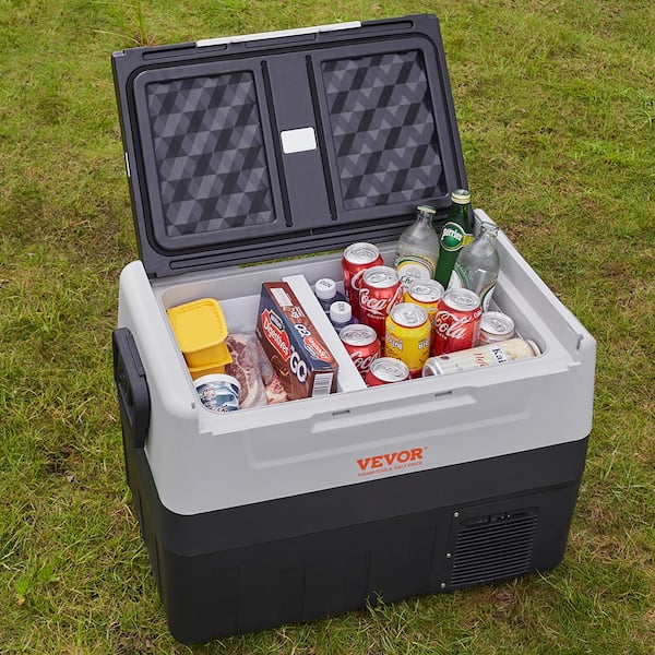 Car Refrigerator12-Volt Car Refrigerator Fridge 48 qt./45 L Dual Zone Portable Freezer -4°F-50°F Adjustable Range