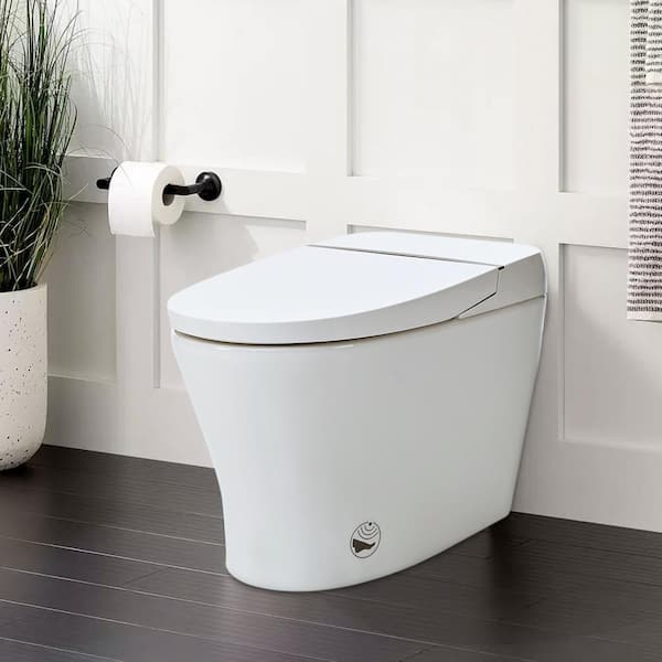Unbranded Smart Round Toilet with Heated Seat & LED Light