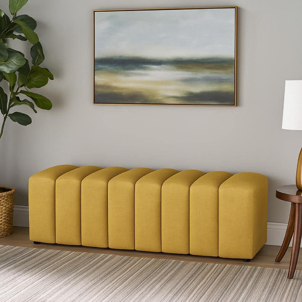 yellow-benjara-bedroom-benches