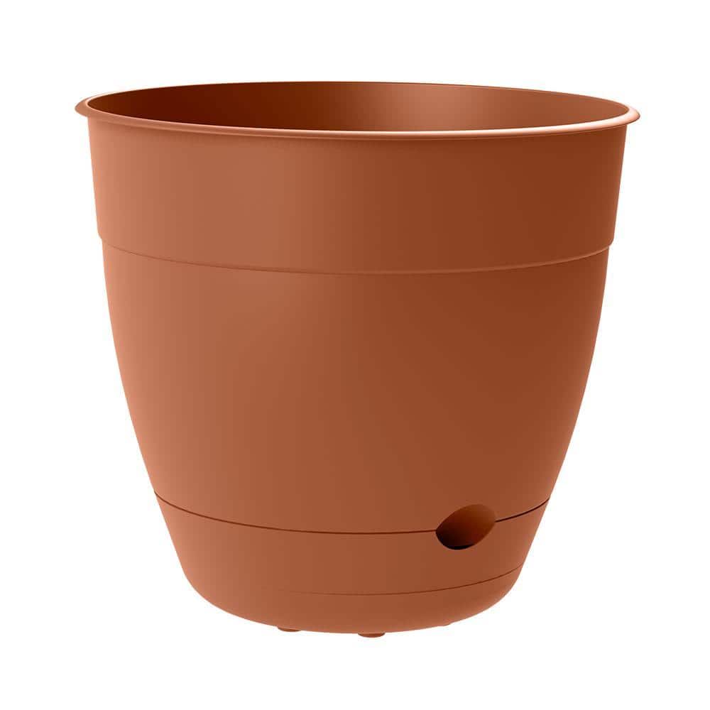 Bloem Dayton 16 in. x 14.59 in. Clay Self-Watering Plastic Planter  481161-1001 - The Home Depot