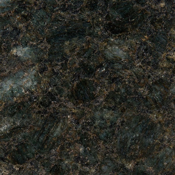 STONEMARK 3 in. x 3 in. Granite Countertop Sample in Peacock Green