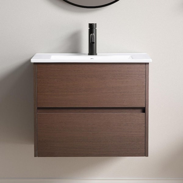 22.83 in. Bath Vanity Cabinet without TOP in Dark Brown