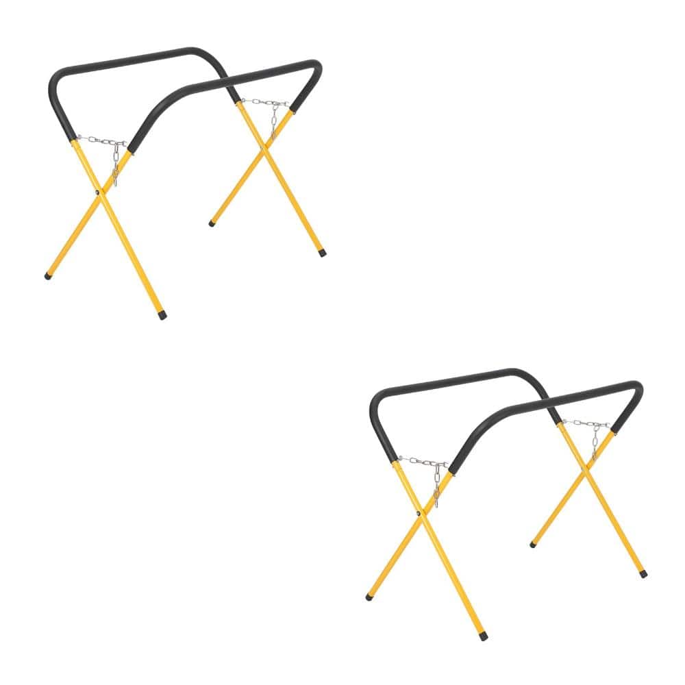 2pcs Heavy-Duty 750 lbs Capacity Folding Work Stand Portable Garage & Workshop Workbench Ideal for Bumpers,Yellow price history on PriceWatchPro