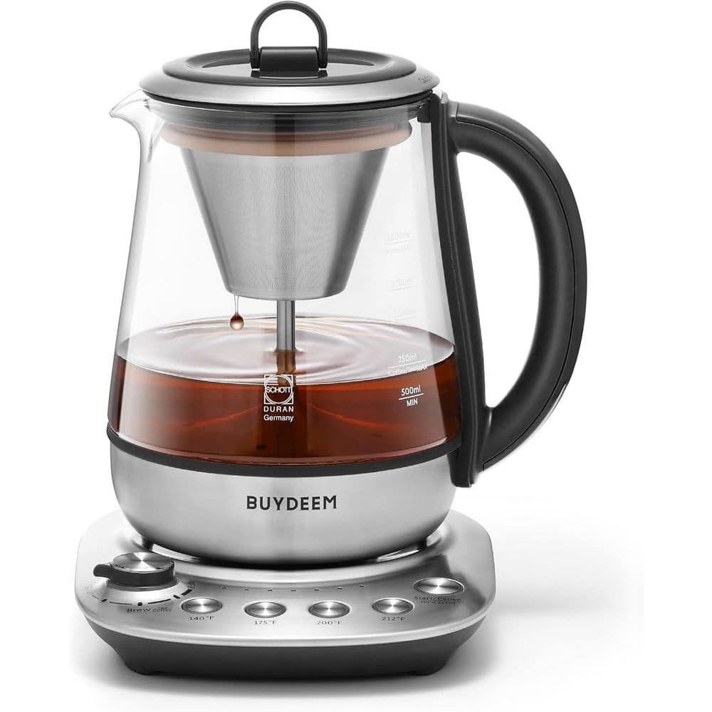 K176 Tea Maker, Multifunctional Stainless Steel Electric Kettle, Tea and Coffee Brewing, Keep Warm, Silver, 1.5 l price history on PriceWatchPro