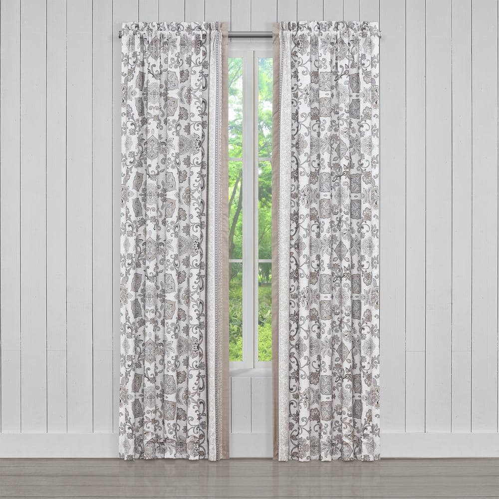 Chelsea Grey Polyester 84 Window Panel Pair