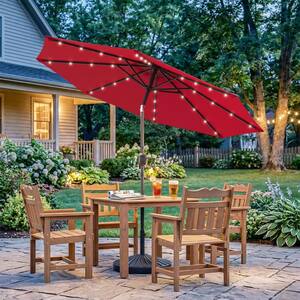 led patio umbrella sam& 39 Blissun 7.5 ft Solar Umbrella, 18 Lighted Umbrella, Table Market Umbrella, Navy Blue : Patio, Lawn & Garden lasting use EliteShade USA 10-Year-Non-Fading 9ft 3-Tier