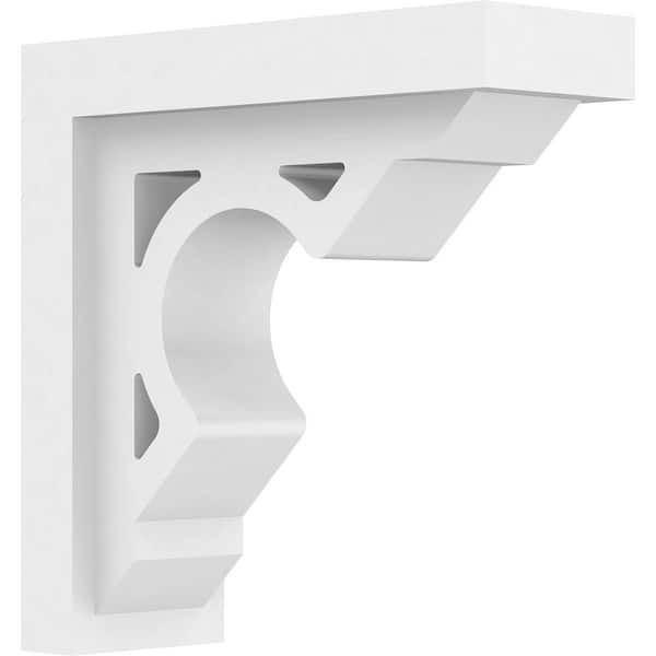 Ekena Millwork 3-1/2 in. W x 10 in. H x 10 in. D Standard Sheridan Architectural Grade PVC Bracket