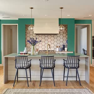 5 gal. #P430-7 Sparkling Emerald Semi-Gloss Interior Paint