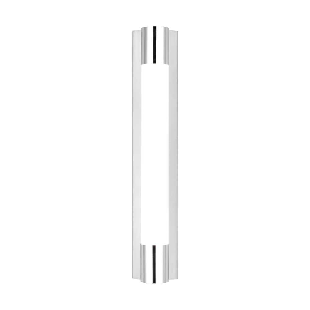 Loring 5 in. W x 27 in. H 1-Light Burnished Brass Dimmable LED Medium Vanity Light Bar with Milk Glass Shade price history on PriceWatchPro