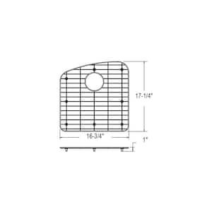 Dayton 16.75 in. x 17.25 in. Bottom Grid for Kitchen Sink in Stainless Steel