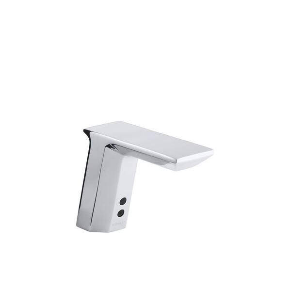 KOHLER Commercial AC Powered Single Hole Touchless Commercial Bathroom Faucet in Polished Chrome